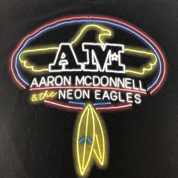Aaron McDonnell and the Neon Eagles Band Graphic Tee Womens Size S - Picture 2 of 4